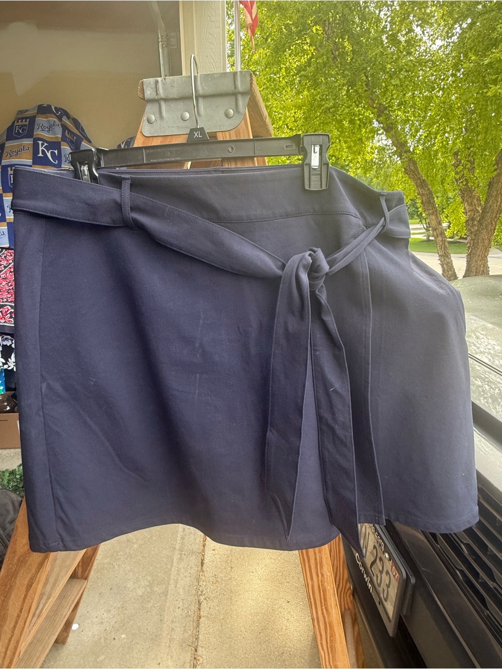 Spartina 449 Navy Skirt with tie and faux wrap